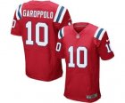 Mens Nike New England Patriots #10 Jimmy Garoppolo Elite Red Alternate NFL Jersey