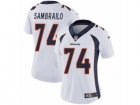 Women Nike Denver Broncos #74 Ty Sambrailo Vapor Untouchable Limited White NFL Jersey