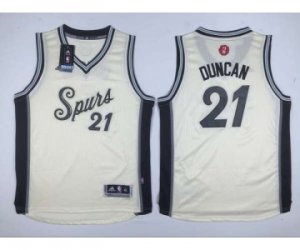 Youth nba san antonio spurs #21 tim duncan white[2015 Christmas edition]