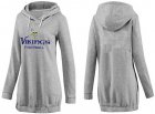 Women Minnesota Vikings Logo Pullover Hoodie-046