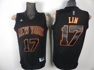 nba new york knicks #17 jeremy lin black