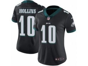 Women Nike Philadelphia Eagles #10 Mack Hollins Vapor Untouchable Limited Black Alternate NFL Jersey