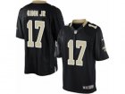 Mens Nike New Orleans Saints #17 Ted Ginn Jr Limited Black Team Color NFL Jersey