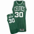 Mens Adidas Boston Celtics #30 Gerald Green Authentic Green(White No.) Road NBA Jersey