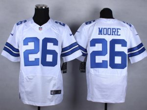 Nike Dallas Cowboys #26 Sterling Moore white Jerseys(Elite)