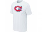 NHL Montreal Canadiens Big & Tall Logo White T-Shirt