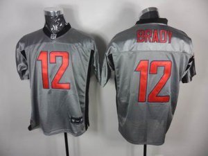 nfl New England Patriots #12 Tom Brady Gray shadow