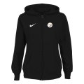 Women NEW Pittsburgh Steelers Ladies Tailgater Full Zip Hoodie Black