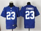 Nike New York Giants #23 Rashad Jennings blue Jerseys(Elite)