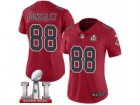 Womens Nike Atlanta Falcons #88 Tony Gonzalez Limited Red Rush Super Bowl LI 51 NFL Jersey