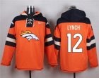 Nike Denver Broncos #12 Paxton Lynch Orange Player Pullover Hoodie