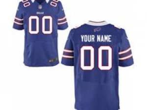 Men\'s Nike Buffalo Bills Customized Elite Team Color Jerseys (40-60)