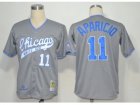 mlb jerseys chicago white sox #11 aparicio m&n grey 1969