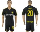 2017-18 Dortmund 20 RAMOS Away Soccer Jersey