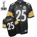 Pittsburgh Steelers #25 Ryan Clark 2011 Super Bowl XLV black