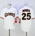 Mitchell And Ness 1989 San Francisco Giants #25 Barry Bonds White Throwback Stitched Baseball Jersey