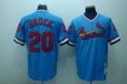 mlb st.louis cardinals #20 brock m&n blue