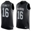 Nike Oakland Raiders #16 Jim Plunkett Black Team Color Men Stitched NFL Limited Tank Top Jersey