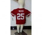 Nike kids jerseys san francisco 49ers #25 ward red[nike]
