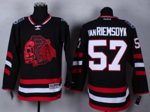 NHL chicago blackhawks #57 vanriemsdyk black Stitched jersey[2014 new stadium]