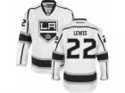 Mens Reebok Los Angeles Kings #22 Trevor Lewis Authentic White Away NHL Jersey