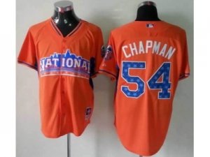 mlb 2013 all star jerseys cincinnati reds #54 chapman orange
