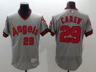 Los Angeles Angels Of Anaheim #29 Rod Carew Grey Flexbase Authentic Collection Cooperstown Stitched MLB Jersey