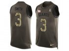 Mens Nike New York Giants #3 Geno Smith Limited Green Salute to Service Tank Top NFL Jersey