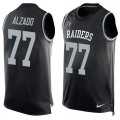 Nike Oakland Raiders #77 Lyle Alzado Black Team Color Men Stitched NFL Limited Tank Top Jersey