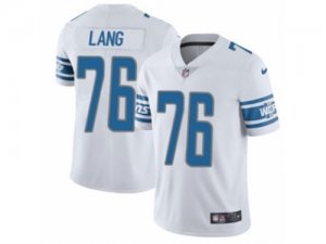 Mens Nike Detroit Lions #76 T.J. Lang Limited White NFL Jersey