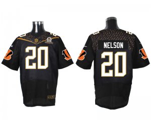 2016 PRO BOWL Nike Cincinnati Bengals #20 Reggie Nelson black jerseys(Elite)