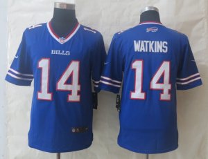 Nike Buffalo Bills #14 Watkins blue Jerseys(Limited)