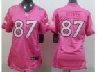 Women Denver Broncos #87 Eric Decker Pink Love s Jerseys