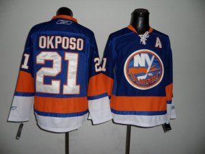 nhl new york islanders #21 okposo lt.blue