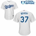 Men's Majestic Los Angeles Dodgers #37 Brandon Beachy Authentic White Home Cool Base MLB Jersey