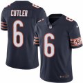 Mens Nike Chicago Bears #6 Jay Cutler Limited Navy Blue Rush NFL Jersey