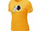 Women Washington RedSkins Yellow T-Shirts