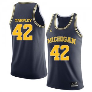 University of Michigan #42 Roy TARPLEY Navy College Basketball Jersey