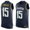 Mens Nike San Diego Chargers #15 Dontrelle Inman Limited Navy Blue Player Name & Number Tank Top NFL Jersey