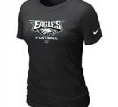 Women Philadelphia Eagles Black T-Shirt