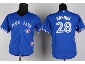 Youth Toronto Blue Jays #28 Colby Rasmus Blue Jerseys