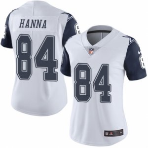 Women\'s Nike Dallas Cowboys #84 James Hanna Limited White Rush NFL Jersey