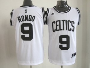 nba boston celtics #9 rondo white-black