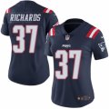 Women's Nike New England Patriots #37 Jordan Richards Limited Navy Blue Rush NFL Jersey
