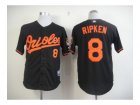 mlb jerseys baltimore orioles #8 ripken black