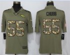Nike Broncos #55 Bradley Chubb Olive Camo Salute To Service Limited Jersey