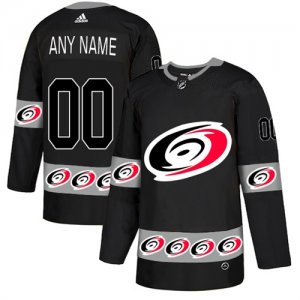 Carolina Hurricanes Black Men\'s Customized Team Logos Fashion Adidas Jersey