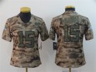 Nike Chiefs #15 Patrick Mahomes Camo Women Salute To Service Limited Jersey