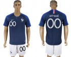 France Home 2018 FIFA World Cup Mens Customized Jersey