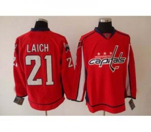 nhl washington capital #21 laich red